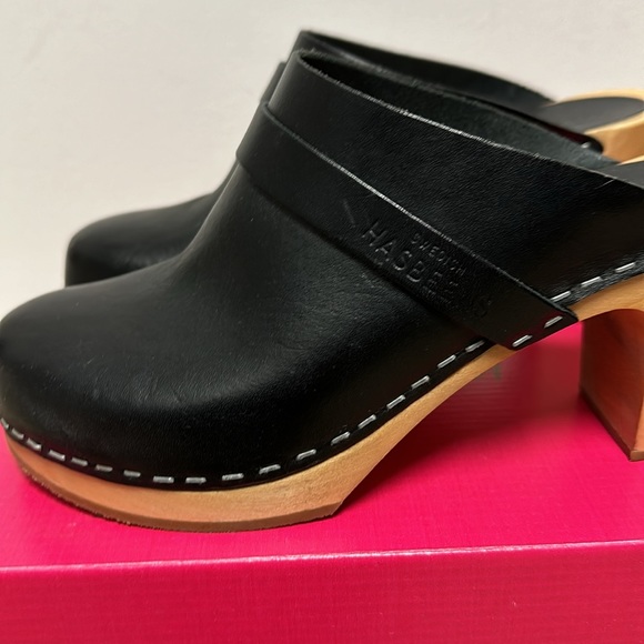 Swedish Hasbeens Slip In Classic Clogs - Picture 4 of 8